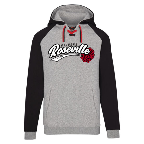 InPlay - Lace Up Hooded Sweatshirt - Applique Logo ** Add Name for $5! ** Thumbnail