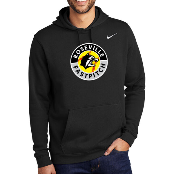 Nike Club Fleece Pullover Hoodie - Printed Logo ** Add Name for $5! ** Thumbnail