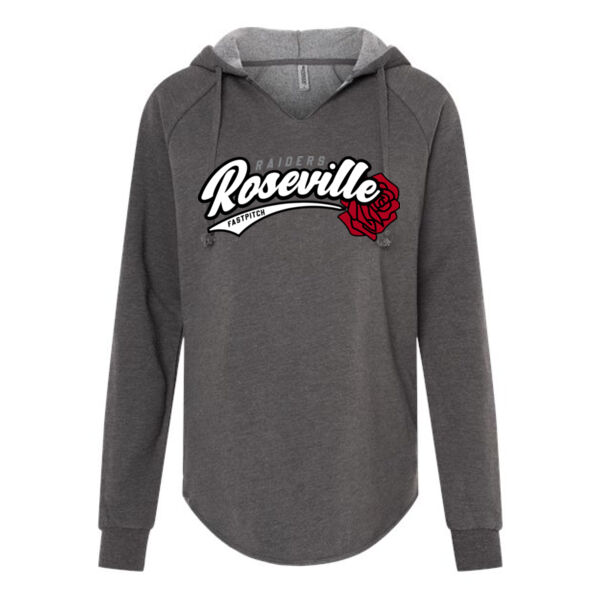 Independent Trading Co. - Women’s Lightweight California Wave Wash Hooded Sweatshirt - Printed Logo Thumbnail