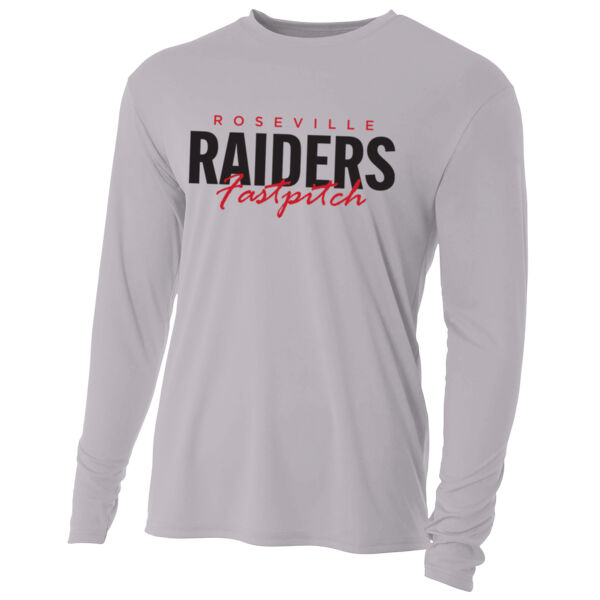 A4 Youth Cooling Performance Long Sleeve Tee - Printed Logo **Add Name for $5! ** Thumbnail