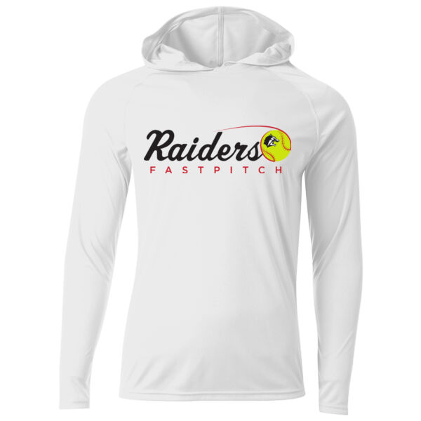 A4 Cooling Performance Long Sleeve Hooded Tee - Printed Logo **Add Name for $5! ** Thumbnail